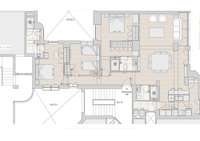 living - Piso de 184m² en venta en Lista, Madrid - Plano del piso thumbnail - 1
