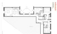 living - Piso de 131m² en venta en Ibiza, Madrid - Plano del piso thumbnail - 1