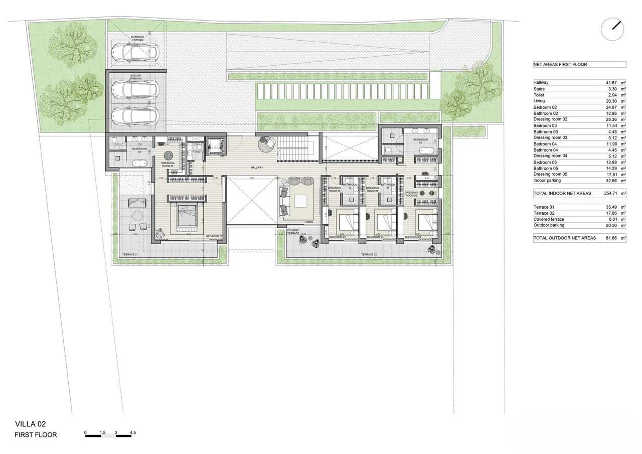 living - 553m² plot with 426m² terrace for sale in Son Vida - Floor Plan - 2