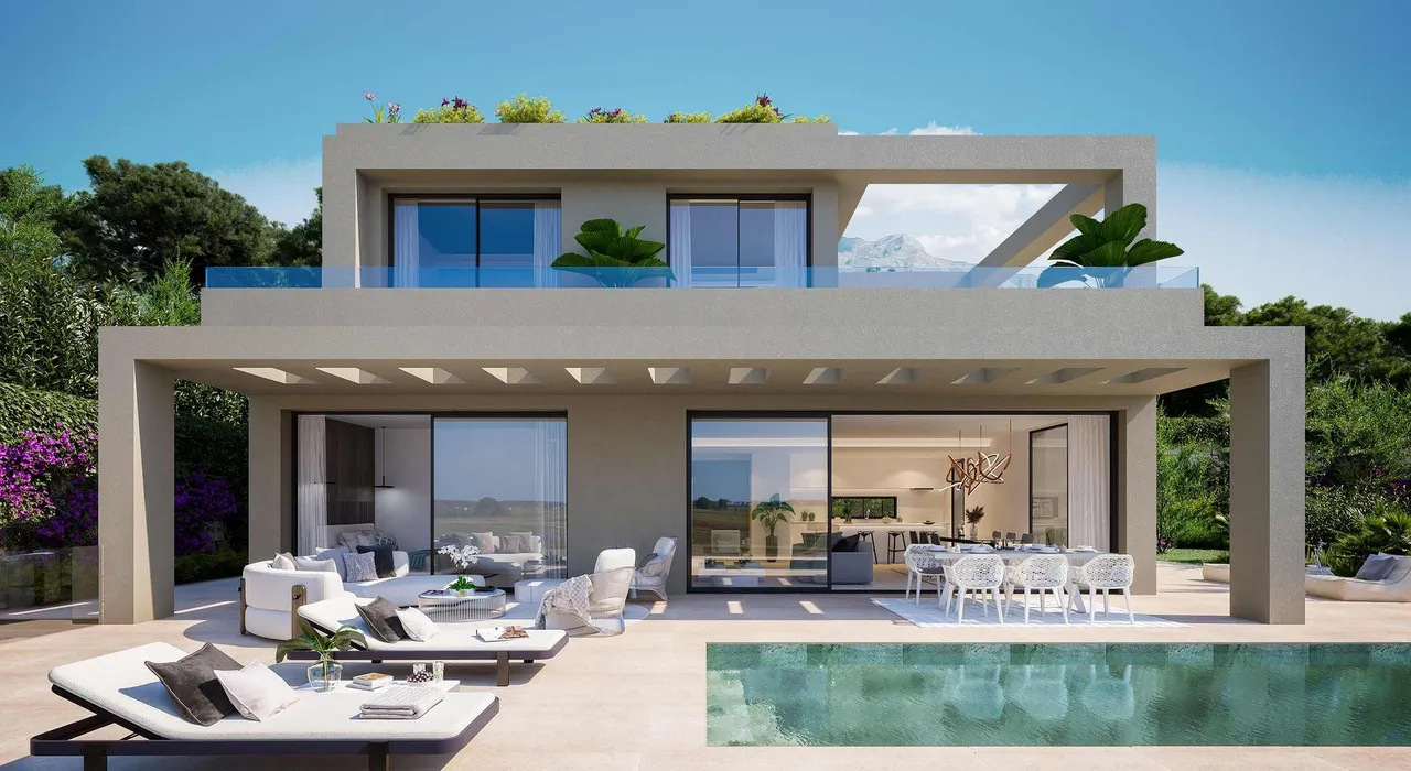 living - New build luxury villa for sale with sea views in La Alquería, Benahavís - gallery - 2
