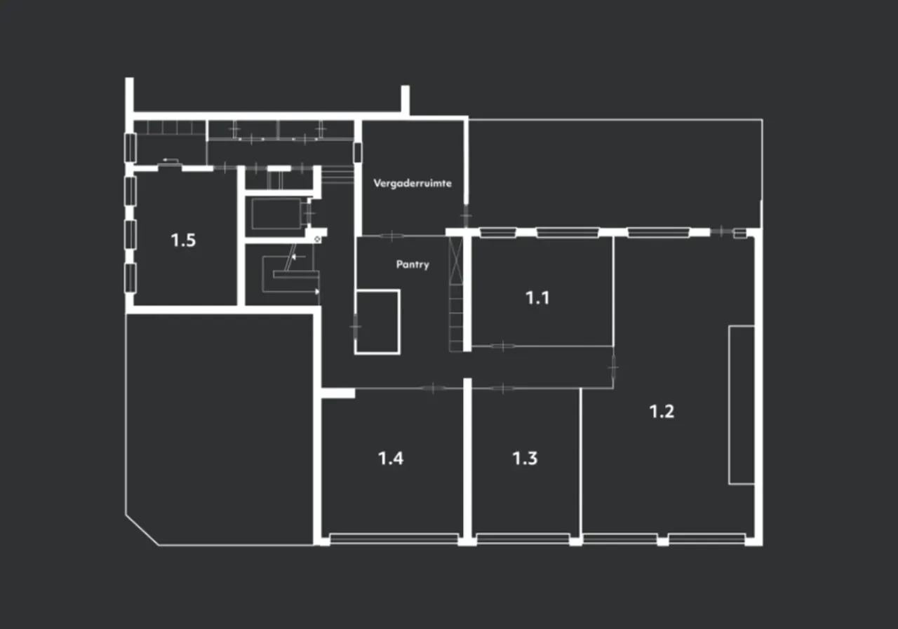 office - Unitz - Unitz 1e Jan Steenstraat 84 - Office - Dils - Plan d'étage - 1