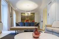 living - 120m² apartment for rent in Castellana, Madrid - gallery thumbnail - 4