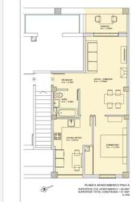 living - 63m² apartment with 7m² terrace for sale in Palma de Mallorca - Floor Plan thumbnail - 1