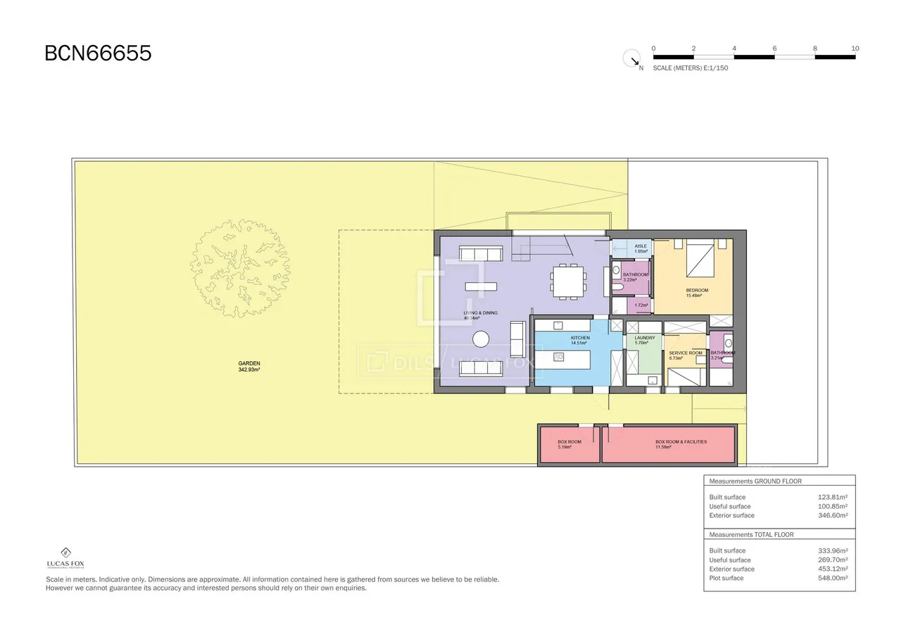 living - 334m² house / villa with 300m² garden for sale in Pedralbes - Floor Plan - 4