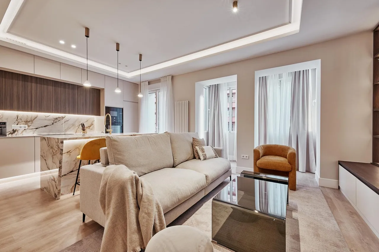 living - Piso de 142m² en venta en Goya, Madrid - gallery - 6