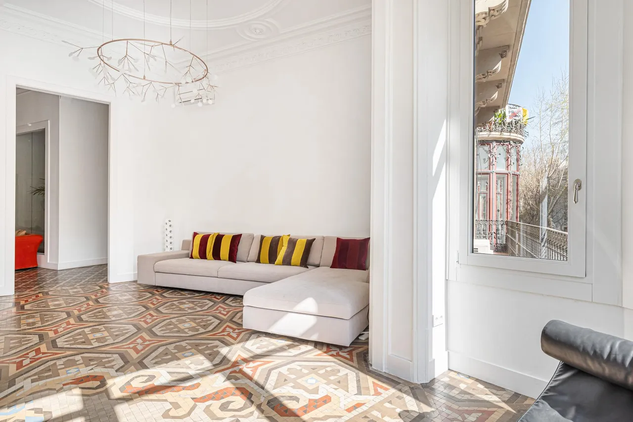living - 222m² apartment with 48m² terrace for sale in Eixample Right - gallery - 10