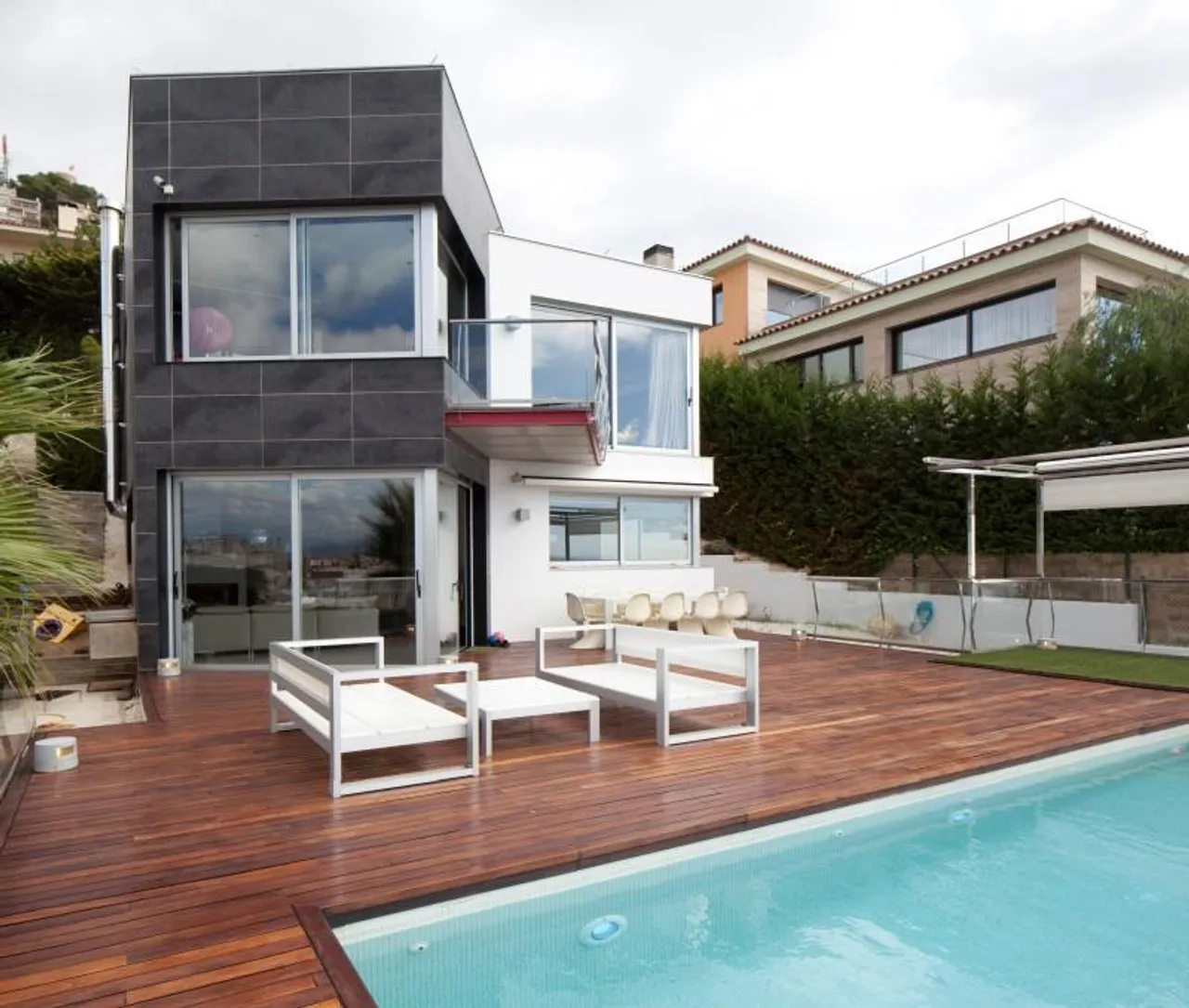 living - Modern Blanes Costa Brava villa for sale with sea views - gallery - 4