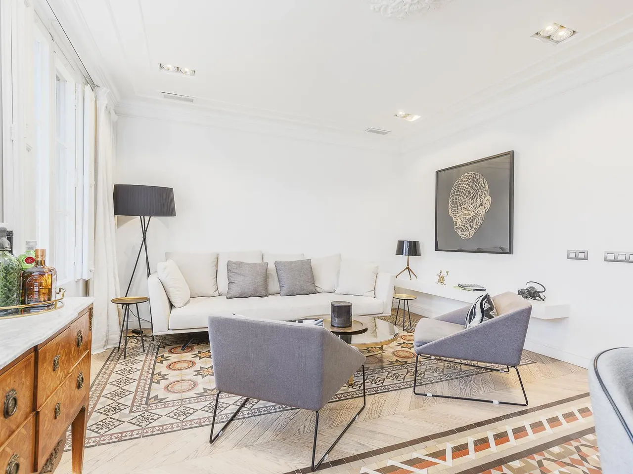 living - 133m² apartment for sale in Eixample Left, Barcelona - gallery - 5
