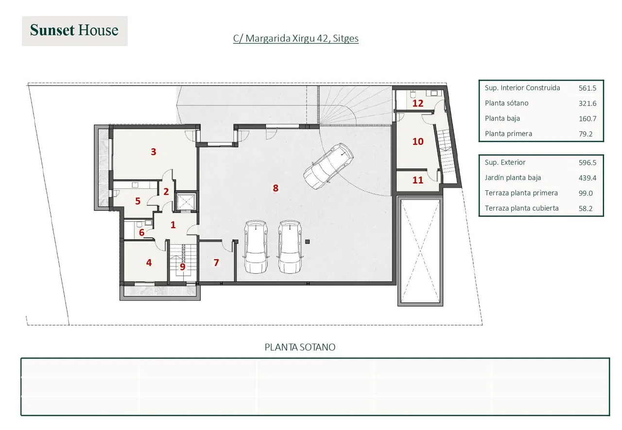 living - 561m² house / villa for sale in La Plana, Barcelona - Floor Plan - 4