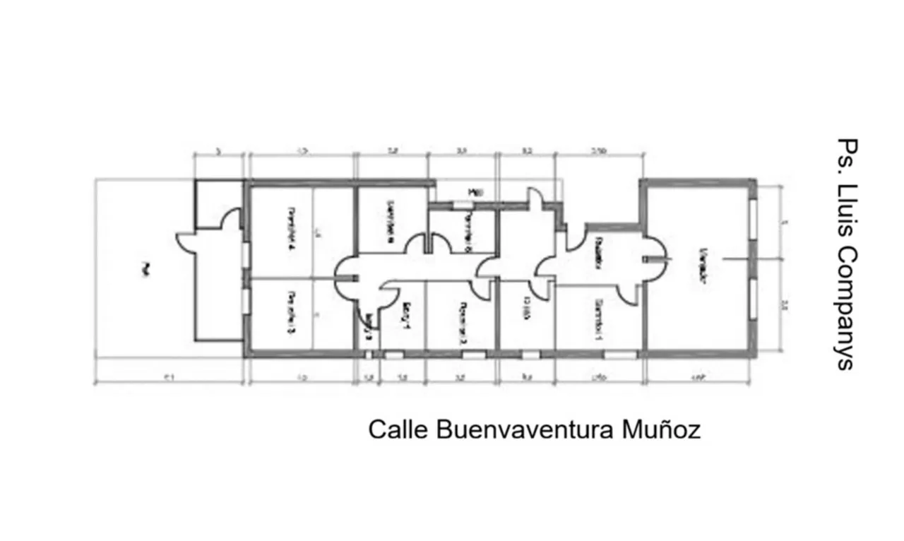 living - 169m² apartment with 45m² terrace for sale in El Born - Floor Plan - 1