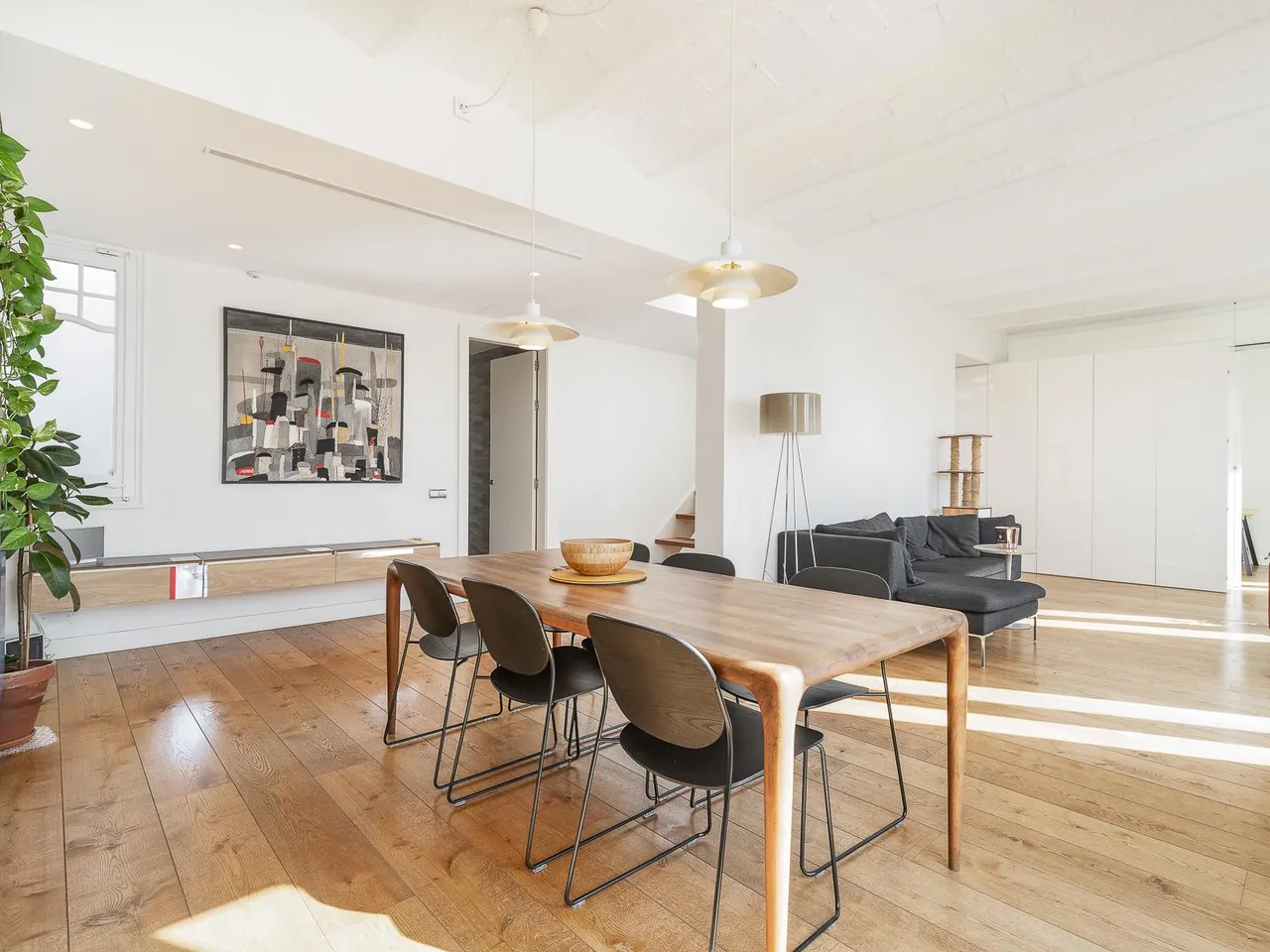 living - Ático de 196m² con 160m² terraza en venta en Sagrada Família - gallery - 2