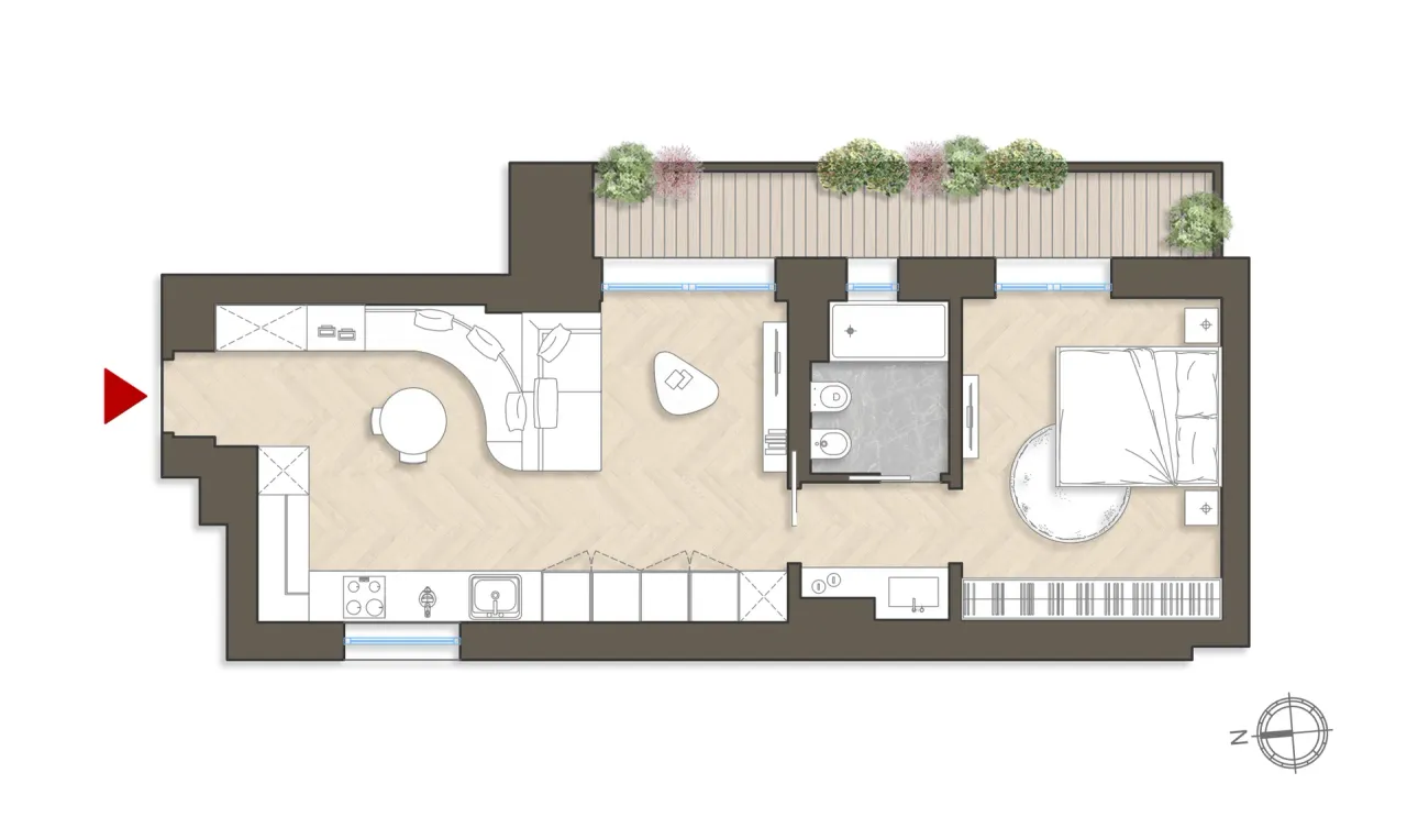 living - Magenta 54 - Living - Dils - Planimetria - 1