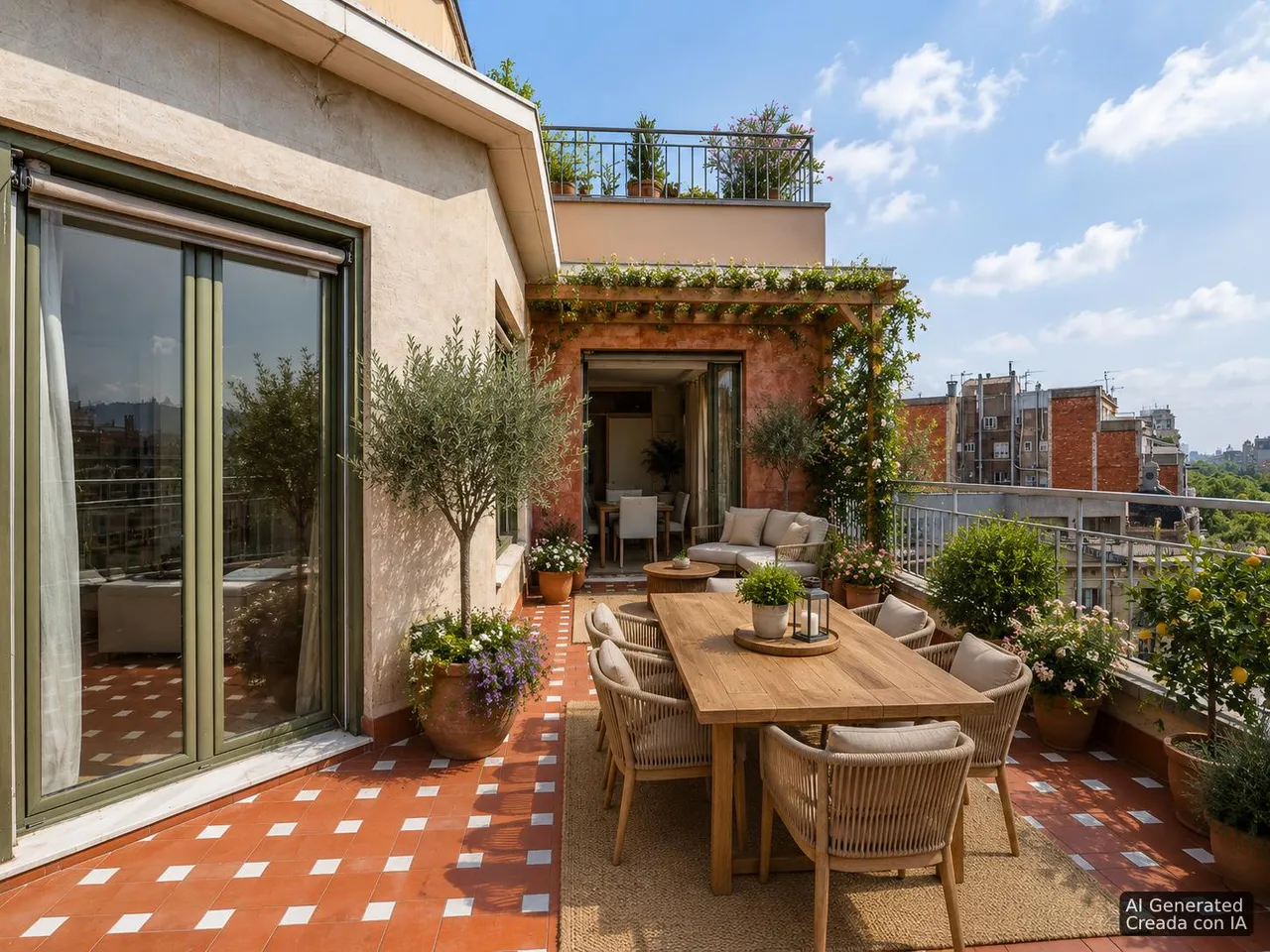 living - 91m² penthouse with 18m² terrace for sale in Eixample Right - gallery - 5