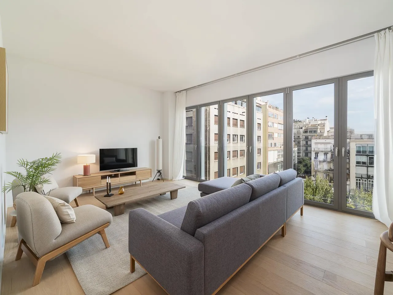 living - Piso de 93m² en venta en Eixample Izquierdo, Barcelona - gallery - 4