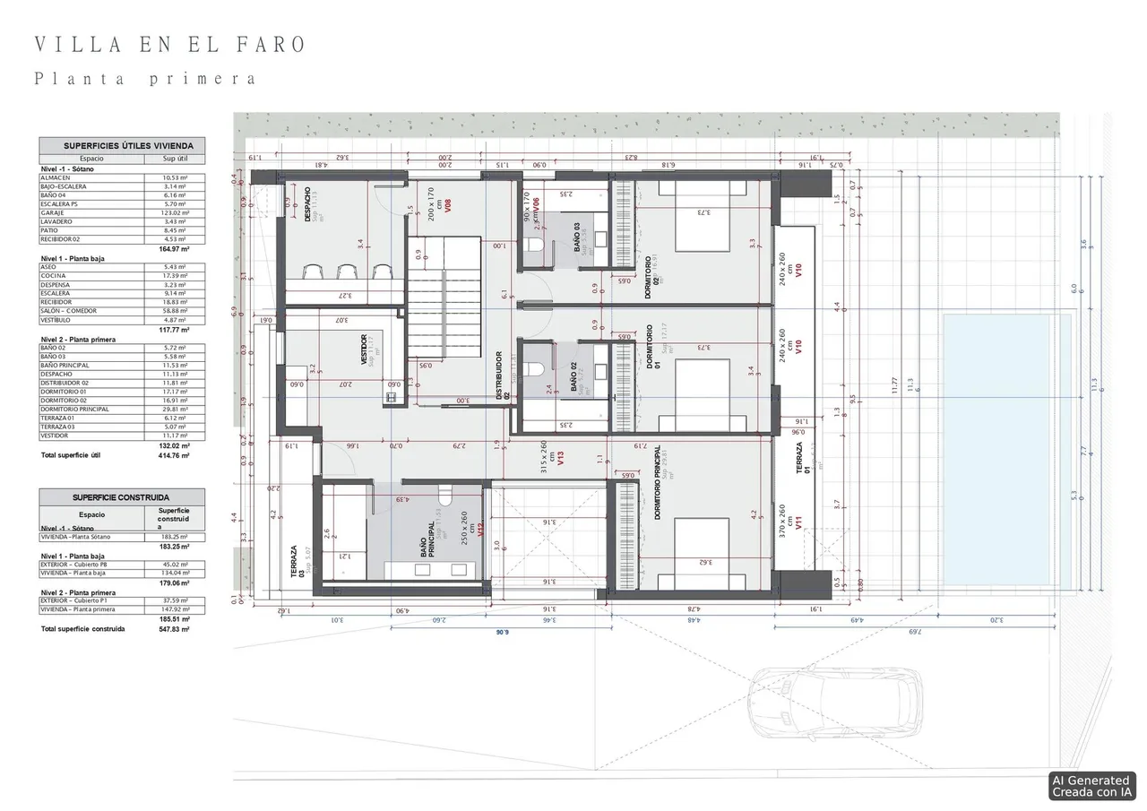 living - Casa / villa de 540m² en venta en Cullera, Valencia - Plano del piso - 3