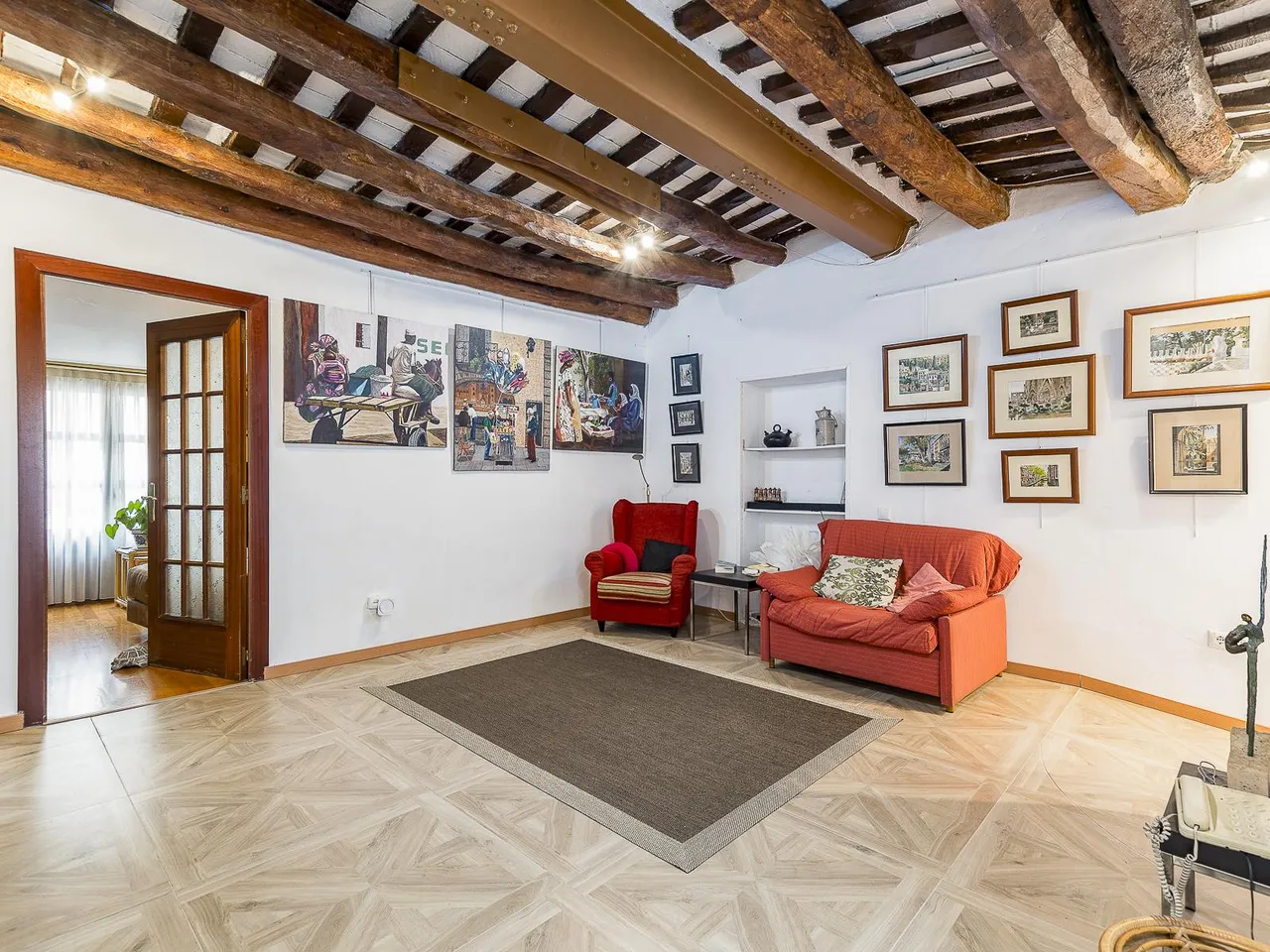 living - Piso de 174m² con 36m² terraza en venta en El Born - gallery - 3