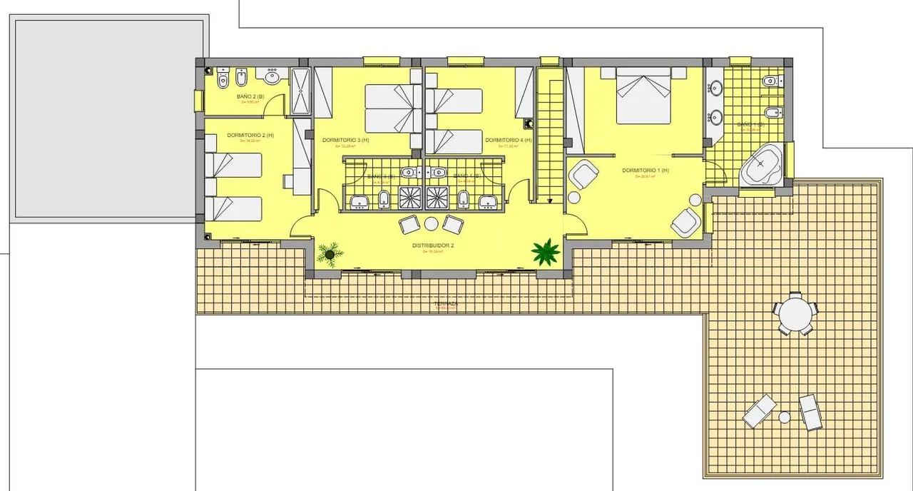 living - 483m² house / villa for sale in Bay of Roses, Costa Brava - Floor Plan - 2