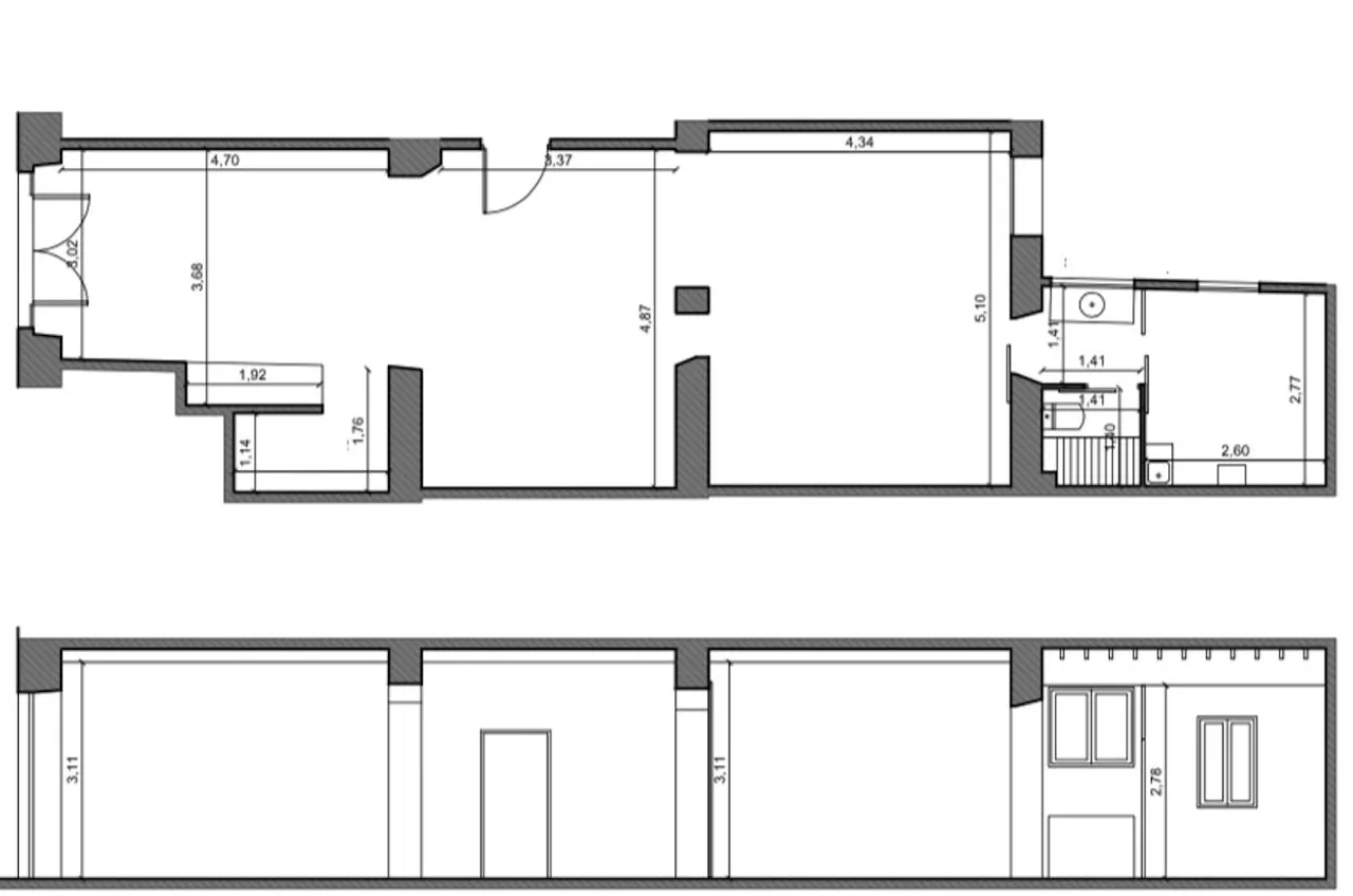 living - 117m² apartment for sale in Palma de Mallorca - Floor Plan - 1