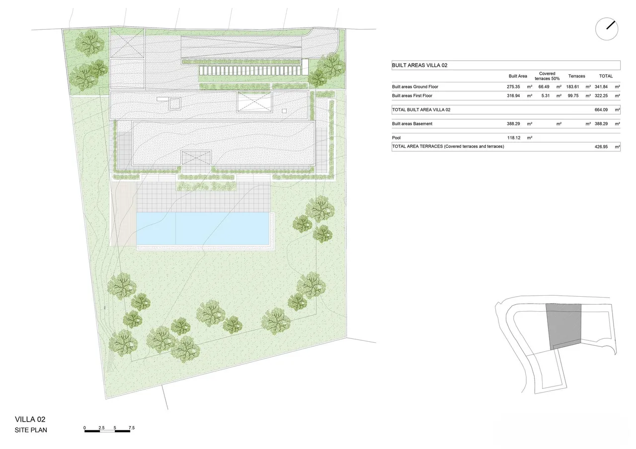 living - 553m² plot with 426m² terrace for sale in Son Vida - Floor Plan - 4