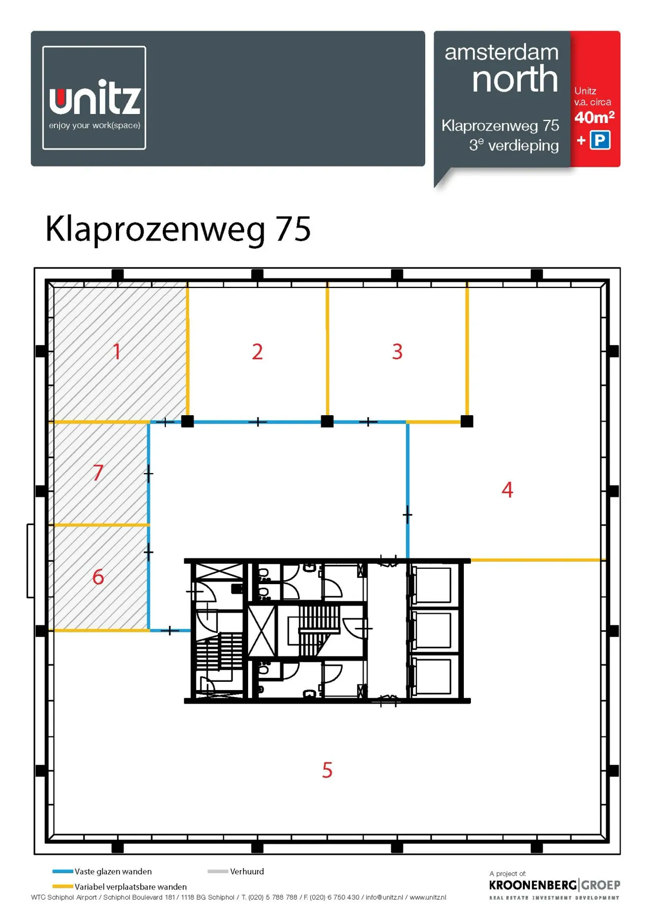 office - Klaprozenweg 75-A1 - Office - Dils - Floor Plan - 1