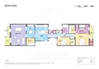 living - Piso de 148m² en venta en Eixample Derecho, Barcelona - Plano del piso thumbnail - 1