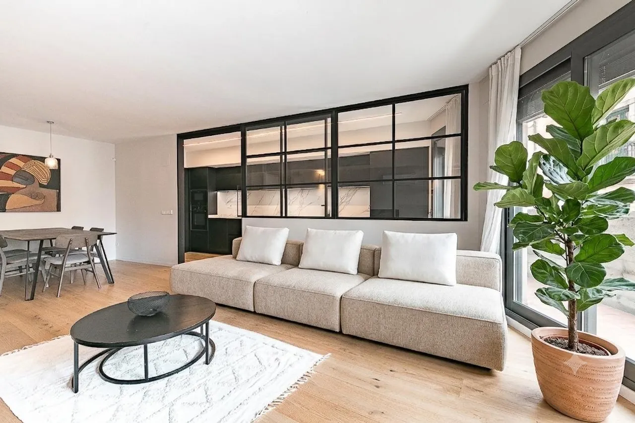 living - Piso de 109m² con 27m² terraza en venta en Gótico - gallery - 5