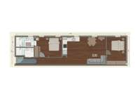 living - Piso de 68m² en venta en Ibiza, Madrid - Plano del piso thumbnail - 1