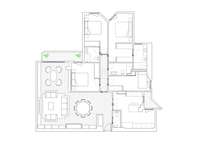 living - 196m² apartment for sale in Argüelles, Madrid - Floor Plan thumbnail - 1