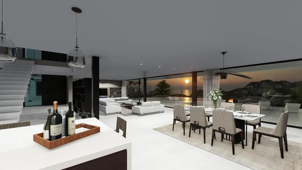 living - Aqua, Coleum y Luxury: 3 villas de lujo en Sant Berger, Teià, Barcelona - gallery - 6