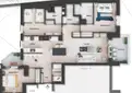 living - Piso de 187m² con 10m² terraza en venta en Goya, Madrid - Plano del piso thumbnail - 1