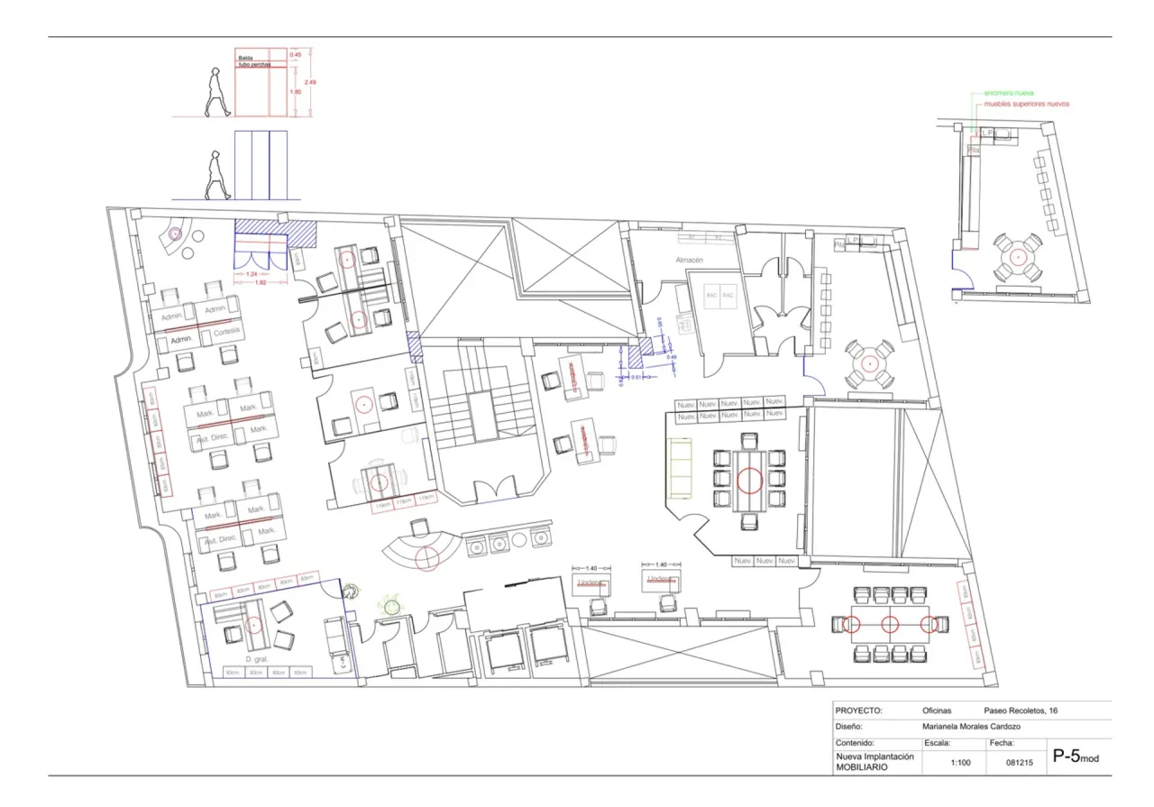 office - Recoletos 16 - Bureaux - Dils - Plan d'étage - 1