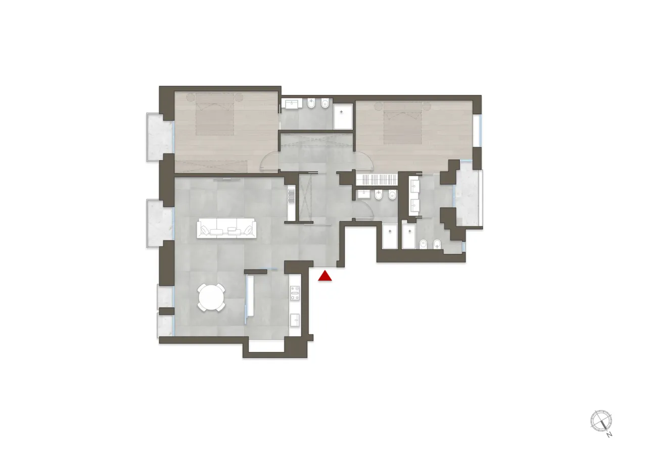 living - Sant'Ambrogio 4 - Living - Dils - Planimetria - 1