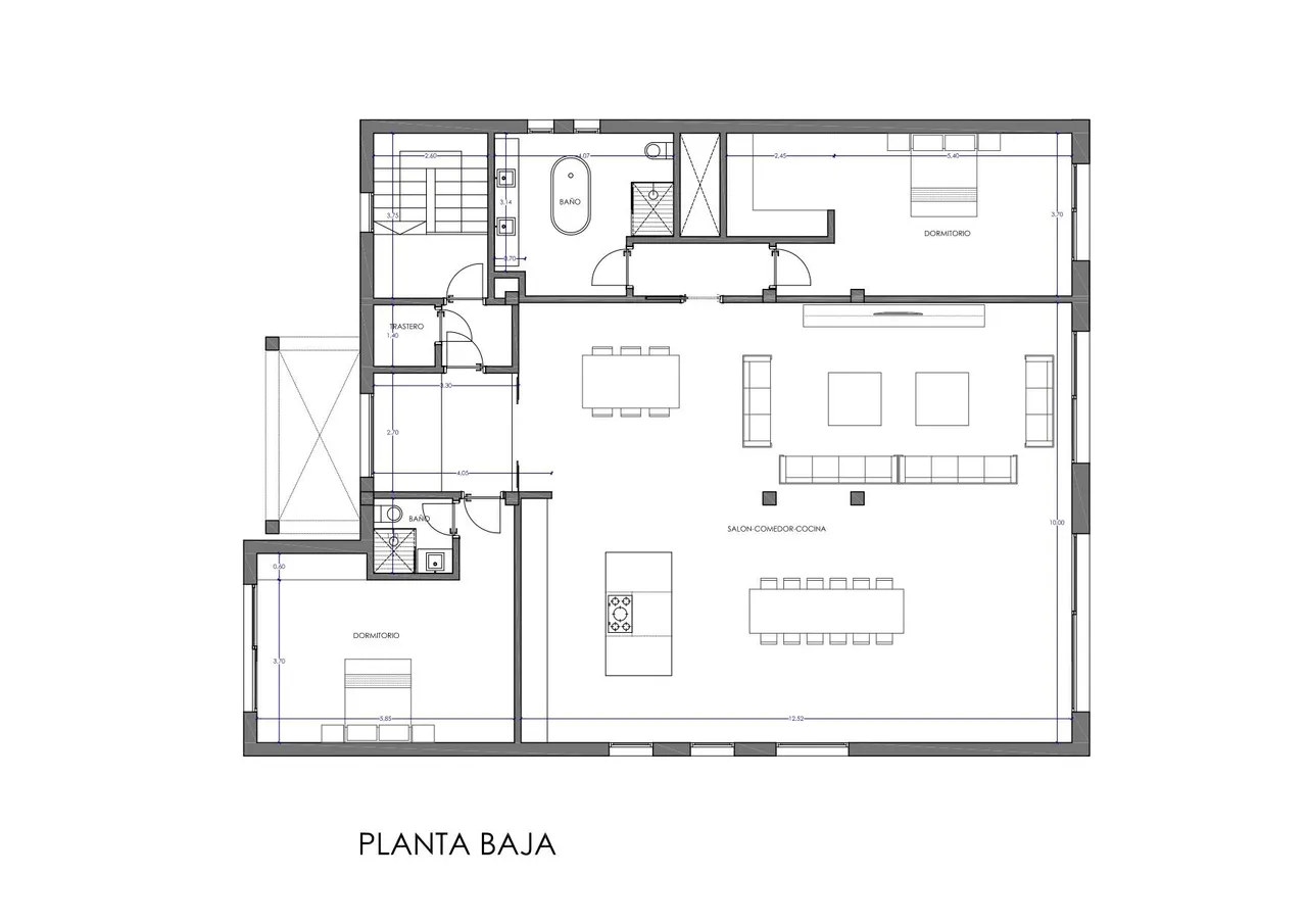 living - 525m² house / villa for sale in Ibiza Town - Floor Plan - 1
