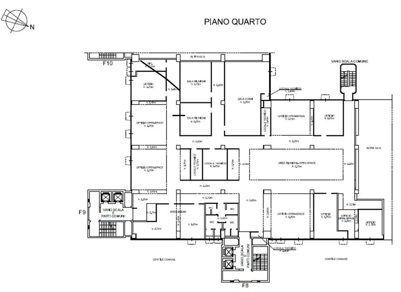 office - Assago Milanofiori - Palazzo F8-F9 - Uffici - Dils - Planimetria - 1