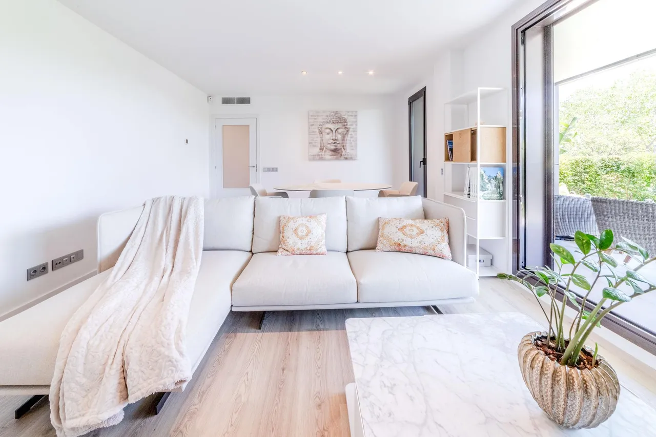 living - Piso de 109m² con 196m² de jardín en venta en Sitges Town - gallery - 7