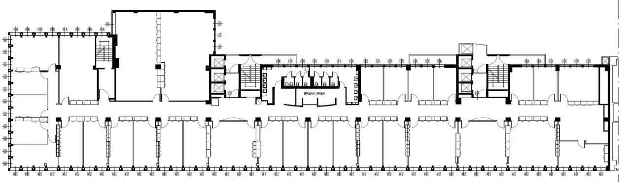 office - Pisani 25-27 - Kantoor - Dils - Verdiepingsplan - 1
