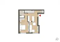 living - Belinzaghi 14 - Wonen - Dils - Verdiepingsplan thumbnail - 2