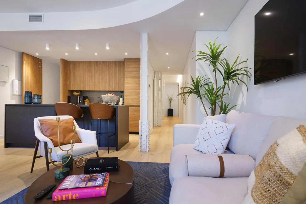 living - Piso de 160m² en alquiler en Goya, Madrid - gallery - 7