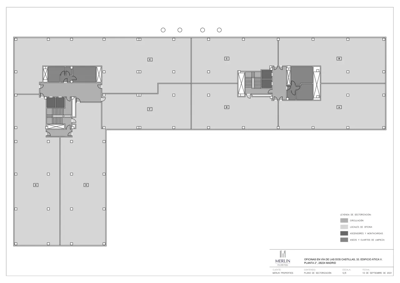 office - Ática - V - Bureaux - Dils - Plan d'étage - 3
