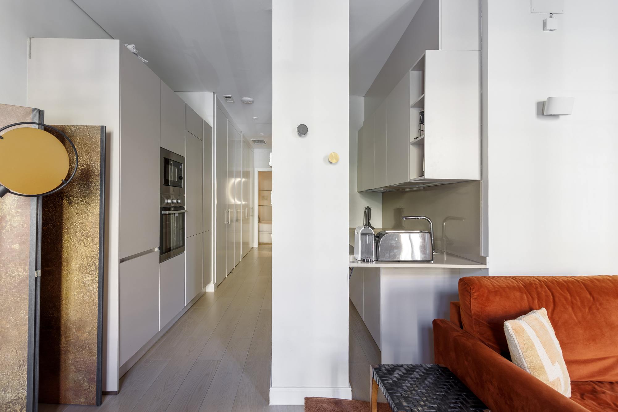 living - 88m² apartment for rent in Malasaña, Madrid - gallery thumbnail - 4