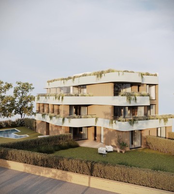 living - Proyecto de 9 apartamentos de obra nueva, ubicados a poca distancia a pie de la playa de La Fosca en Palamós - featured
