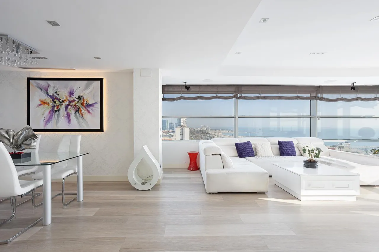 living - Ático de 175m² con 70m² terraza en venta en Poblenou - gallery - 4