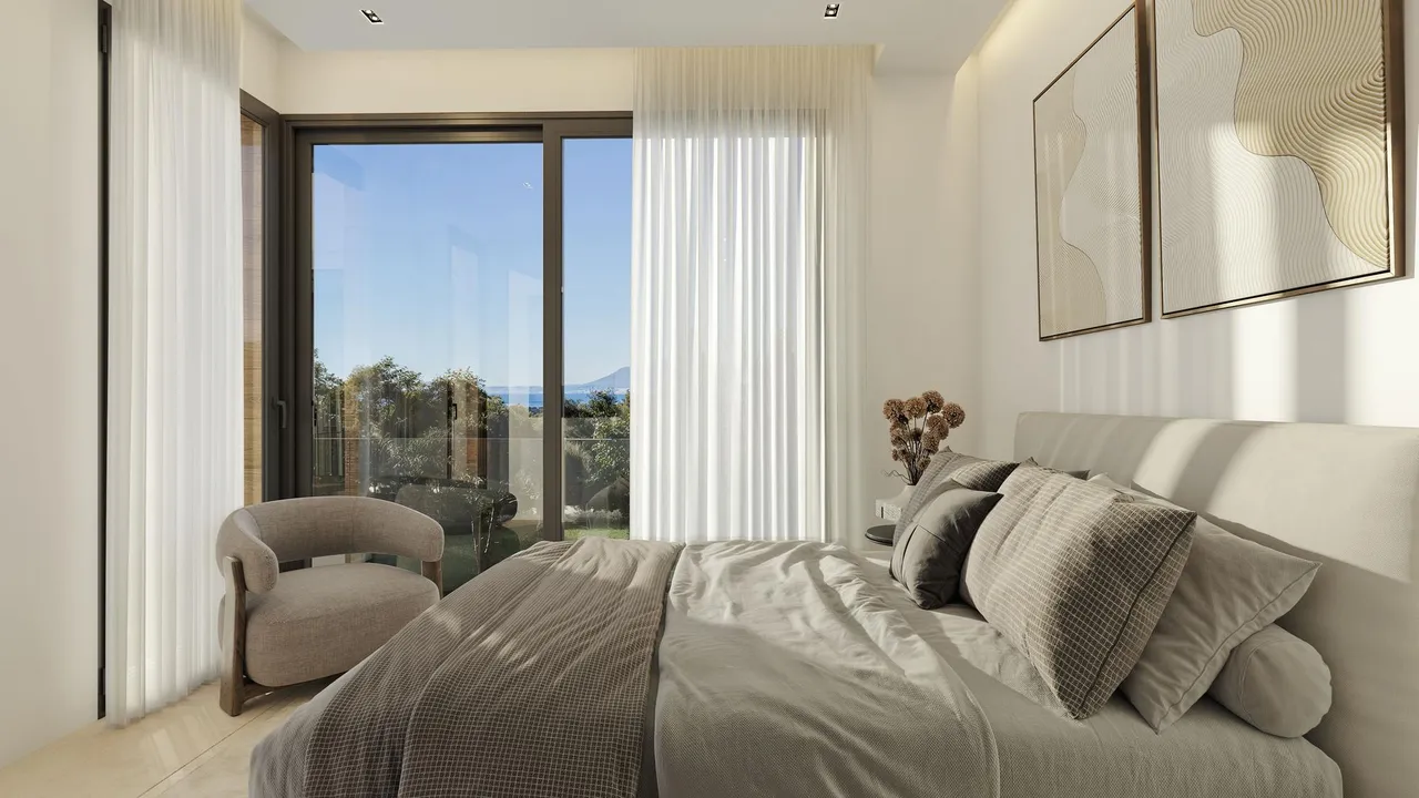 living - Urbanización privada de 7 villas modernas con vistas al mar a la venta situada en Marbella Este - gallery - 5