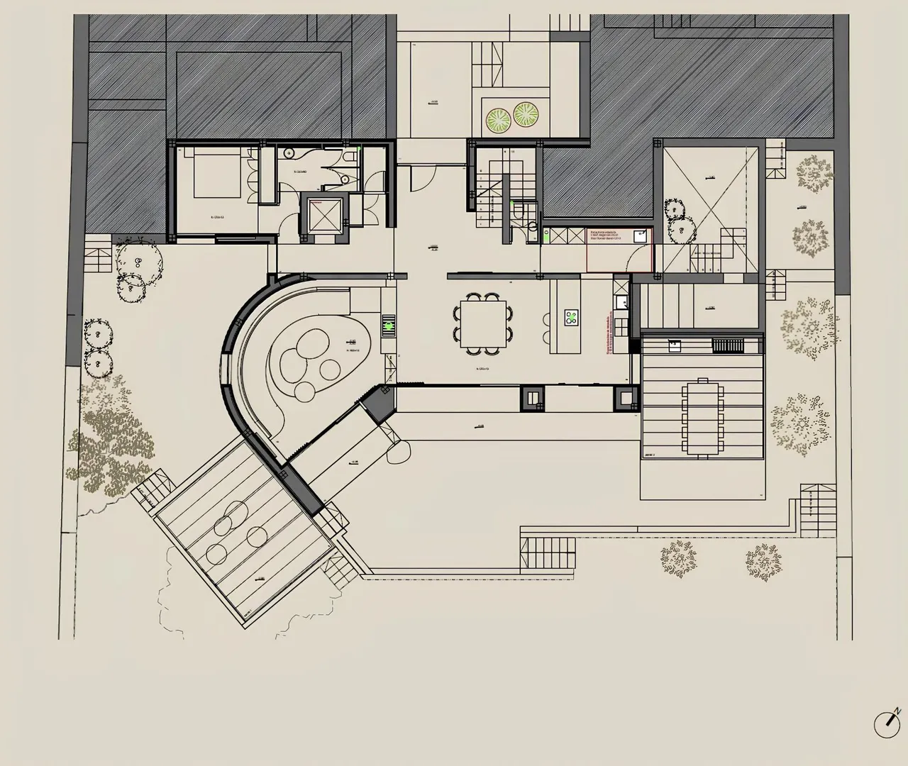 living - Casa rural de 755m² en venta en Pollença, Islas Baleares - Plano del piso - 2