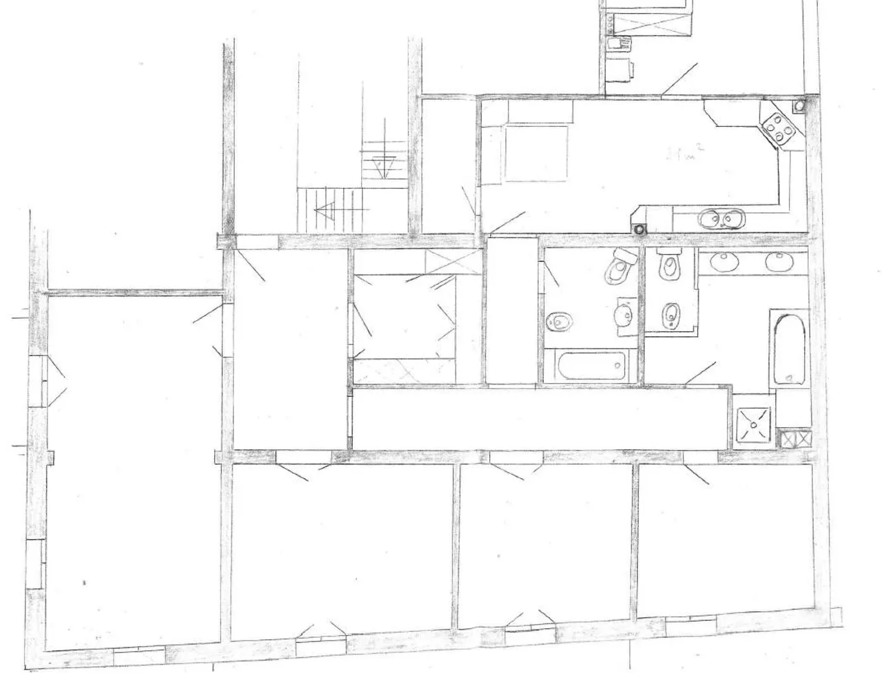 living - Piso de 300m² con 41m² terraza en venta en Palma de Mallorca - Plano del piso - 1