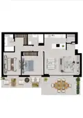 living - Last two units: penthouses in Istan for sale offering amazing sea views over  Istan Lake and the sea. - Floor Plan thumbnail - 1
