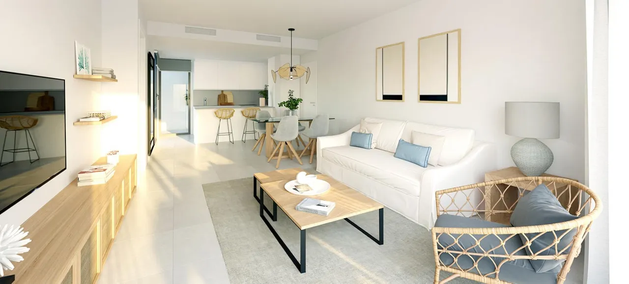 living - New build apartments in El Higueron, close to amenities and with sea views, Costa del Sol - gallery - 3