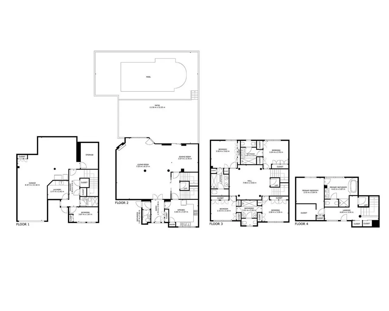 living - 487m² house / villa for sale in Conde de Orgaz and Piovera - Floor Plan - 1