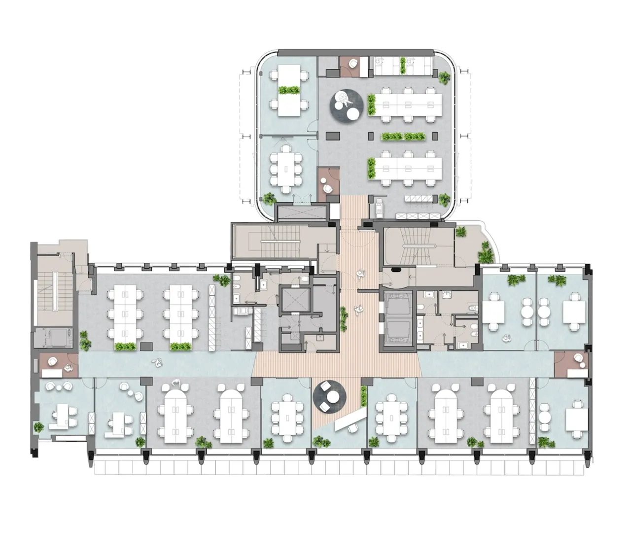 office - Sempione 68 - Office - Dils - Plan d'étage - 2