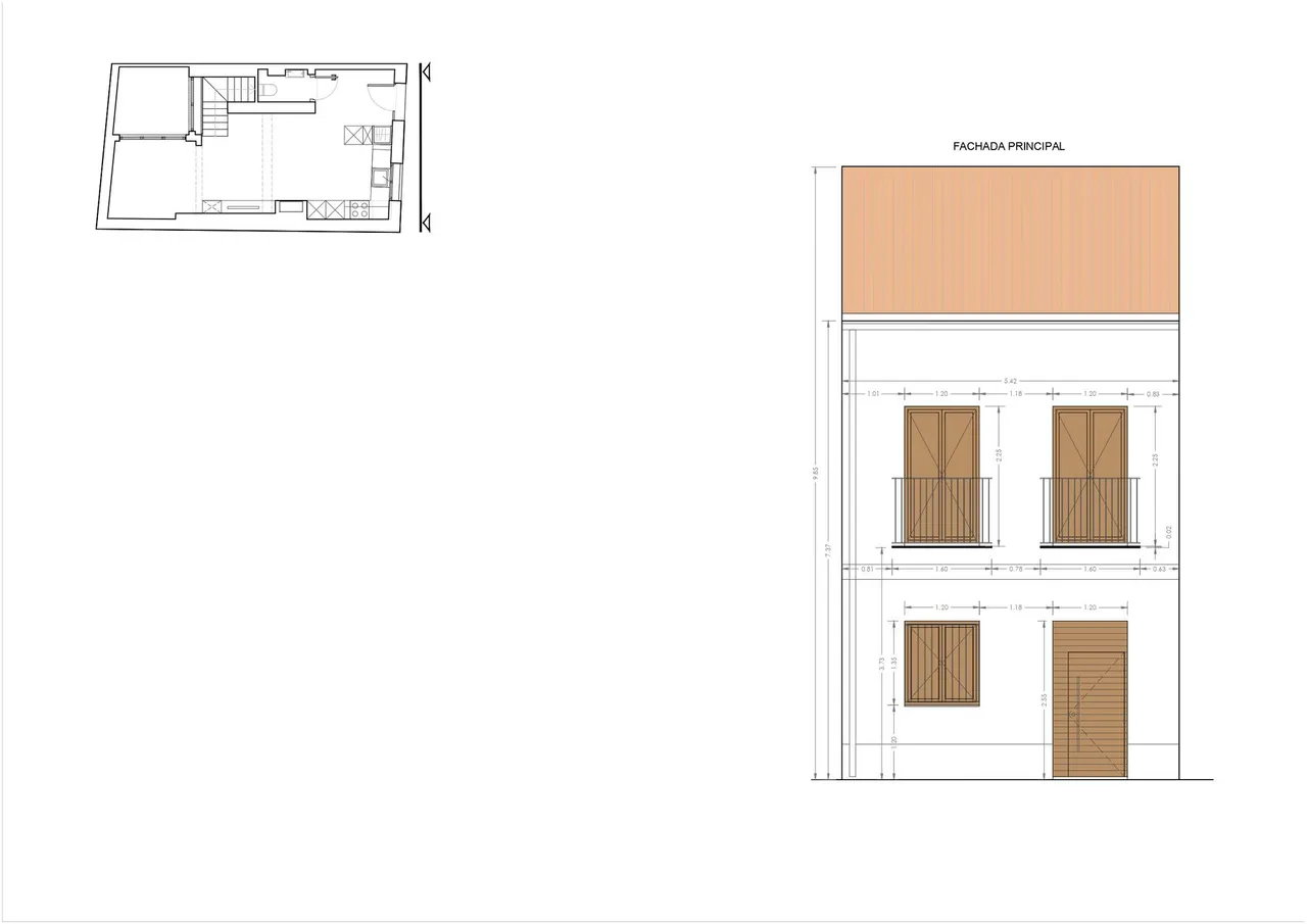 living - Casa / villa de 135m² en venta en Extramurs, Valencia - Plano del piso - 4